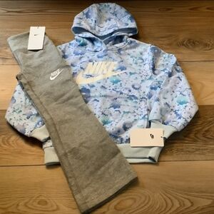 Nike girls size 6/6X hoodie & flare leggings outfit(NWT)~PRICE IS FIRM~